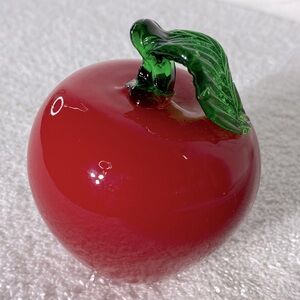 Vintage Art Glass Blown Glass Decorative Glass Apple